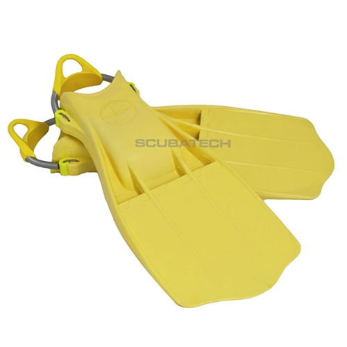 Rubber Fins Jetstream with SS spring straps XL - yellow